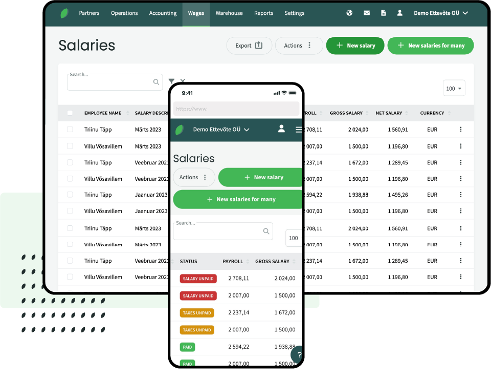 Salarie module Salaries